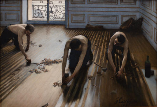 Gustave Caillebotte (1875) : Raboteurs de parquet