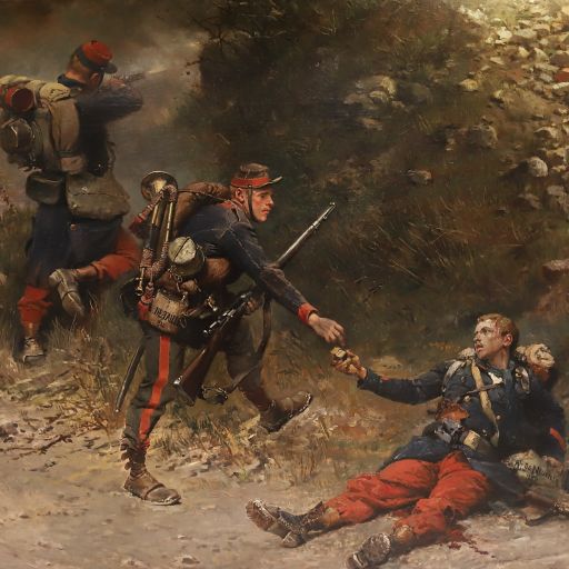 E. Detaille (1880) : 最后一盒子弹