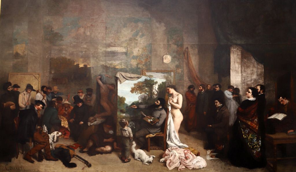 库尔贝（1855）：画家的画室