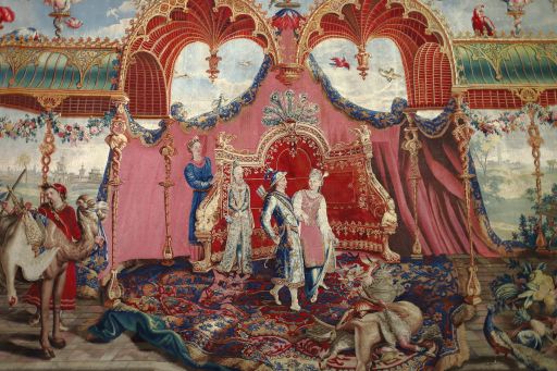 Empereur chinois au retour de la chasse