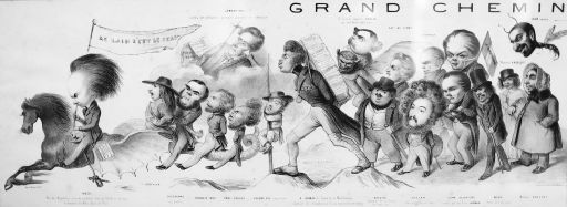 B. Roubaud (1843) : 通向荣耀的大道 (雨果在前)