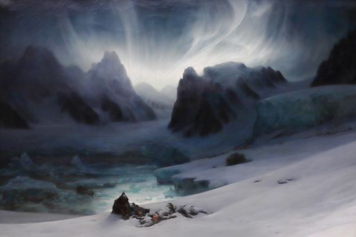 F. Biard (1840) : 北极曙光