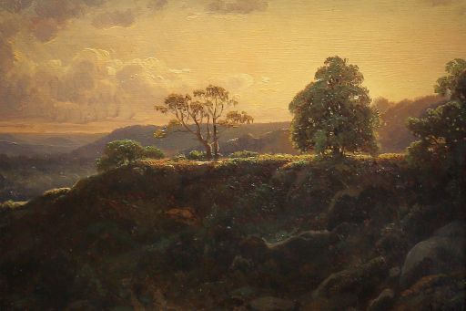 L. Lapito (1833) : 枫丹白露森林和巴比松日落